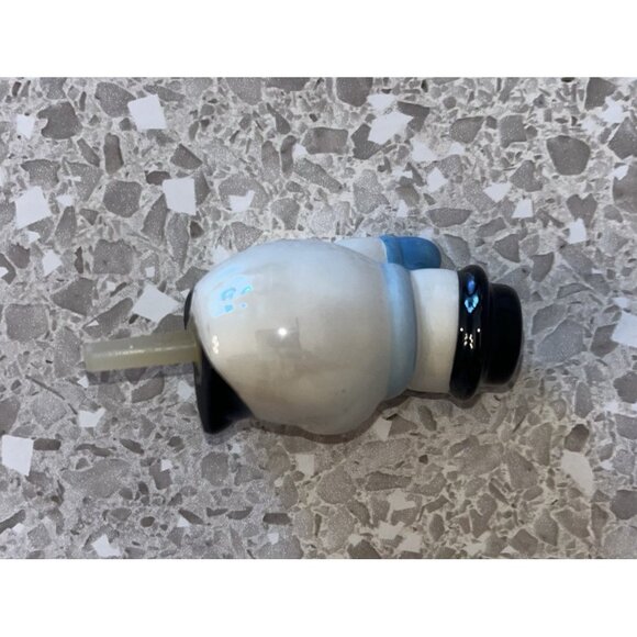 Nora Fleming Snowman Frosty Pal Snowman Mini Hand Painted Charm Blue Scarf - Picture 2 of 6